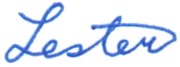 Lester signature